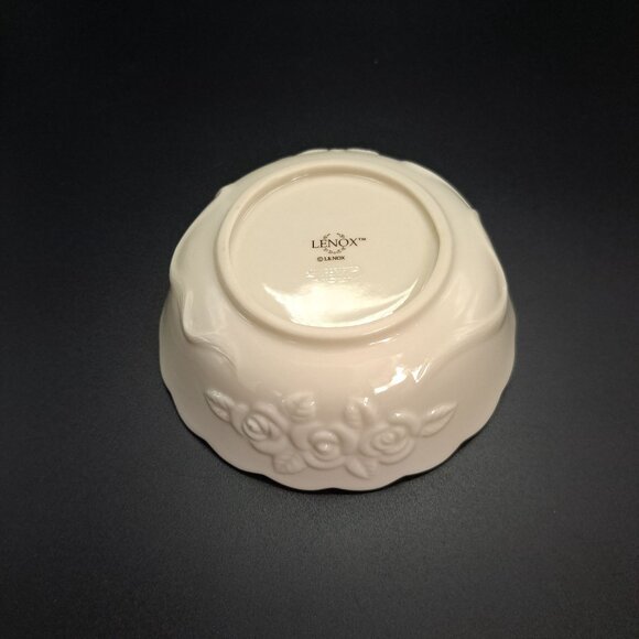 Lenox Rosebud Collection All Purpose Bowl Gold Trim Floral Decorative - Picture 9 of 10